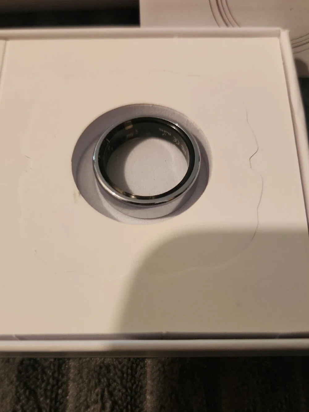 Smart Ring Wearable in Black - Wireless Health & Activity Tracker